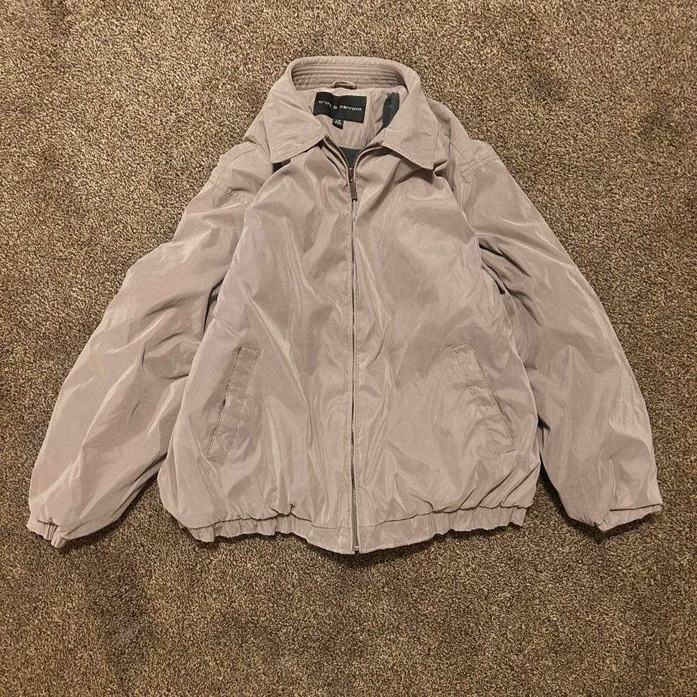 Croft & Barrow Light Gray Bomber Jacket